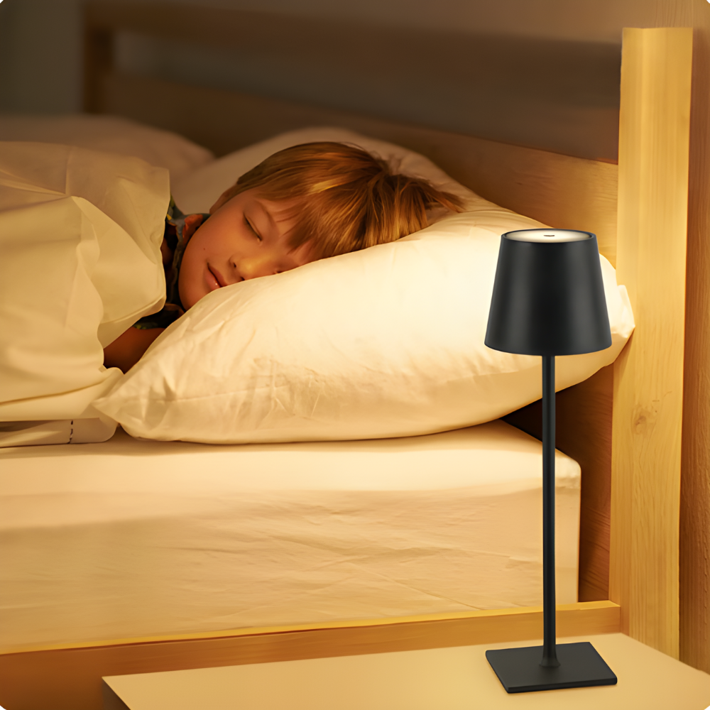 LuxAmbient – Stilvolle, kabellose LED-Tischleuchte mit Farbwechsel