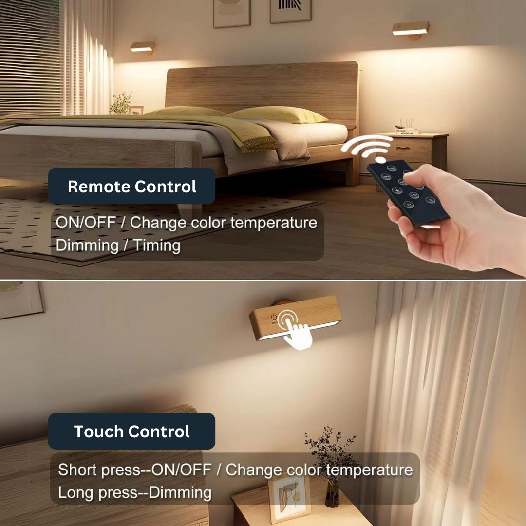 Tragbare 360° wiederaufladbare LED-Wandleuchte