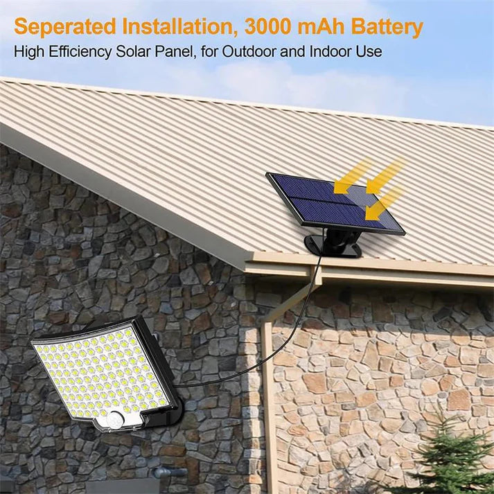 SunArc - 106 LED Solar-Außenleuchte mit Bewegungsmelder