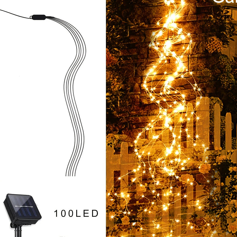 LumiTree – Solar-LED-Baumleuchte mit warmweißem Licht für Garten & Terrasse