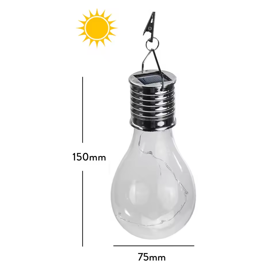 GlowBulb – 6er Set Solar-Hängelampen