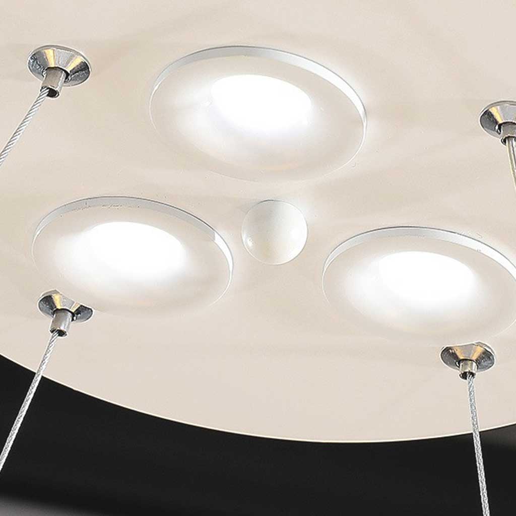 Feathra - Elegante Ring-Pendelleuchte mit LED für Schlafzimmer & Wohnzimmer