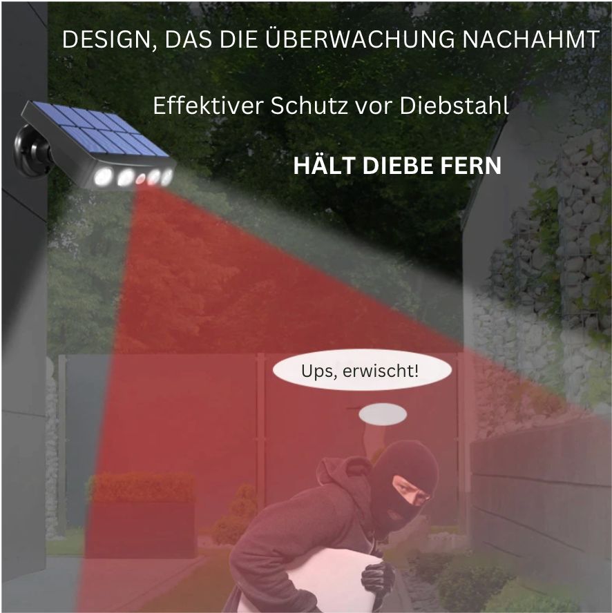GuardSolar™ – Weitwinkel Solar LED Sicherheitslicht mit Bewegungssensor