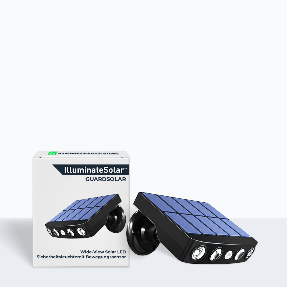 GuardSolar™ – Weitwinkel Solar LED Sicherheitslicht mit Bewegungssensor