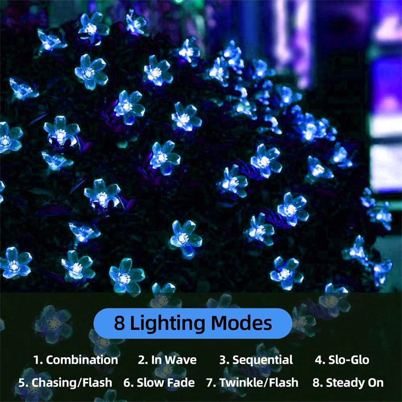StringFlowers™ - Solarbetriebene Fäden für den Außenbereich