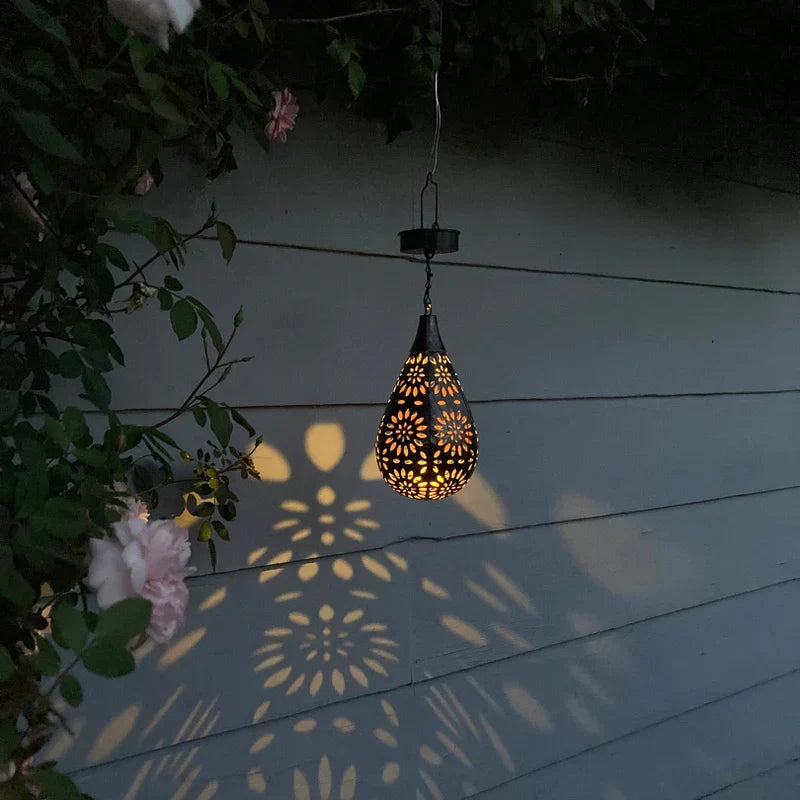 SolarDrop Glow – Solar Hängeleuchte für den Garten