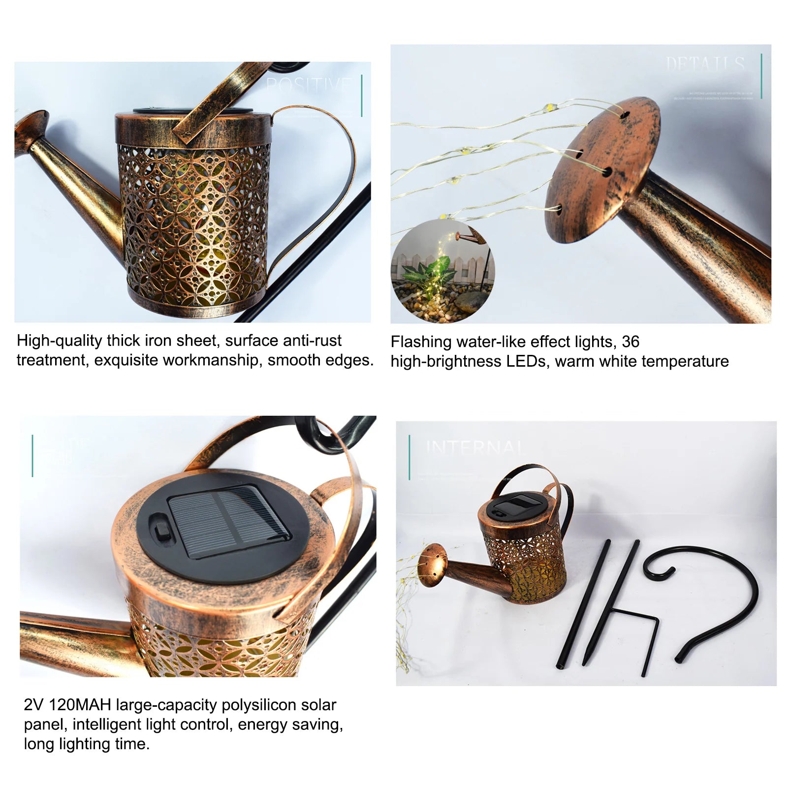 SunGrown – Dekorative Solar-Gartenleuchte für Beete, Wege & Terrasse