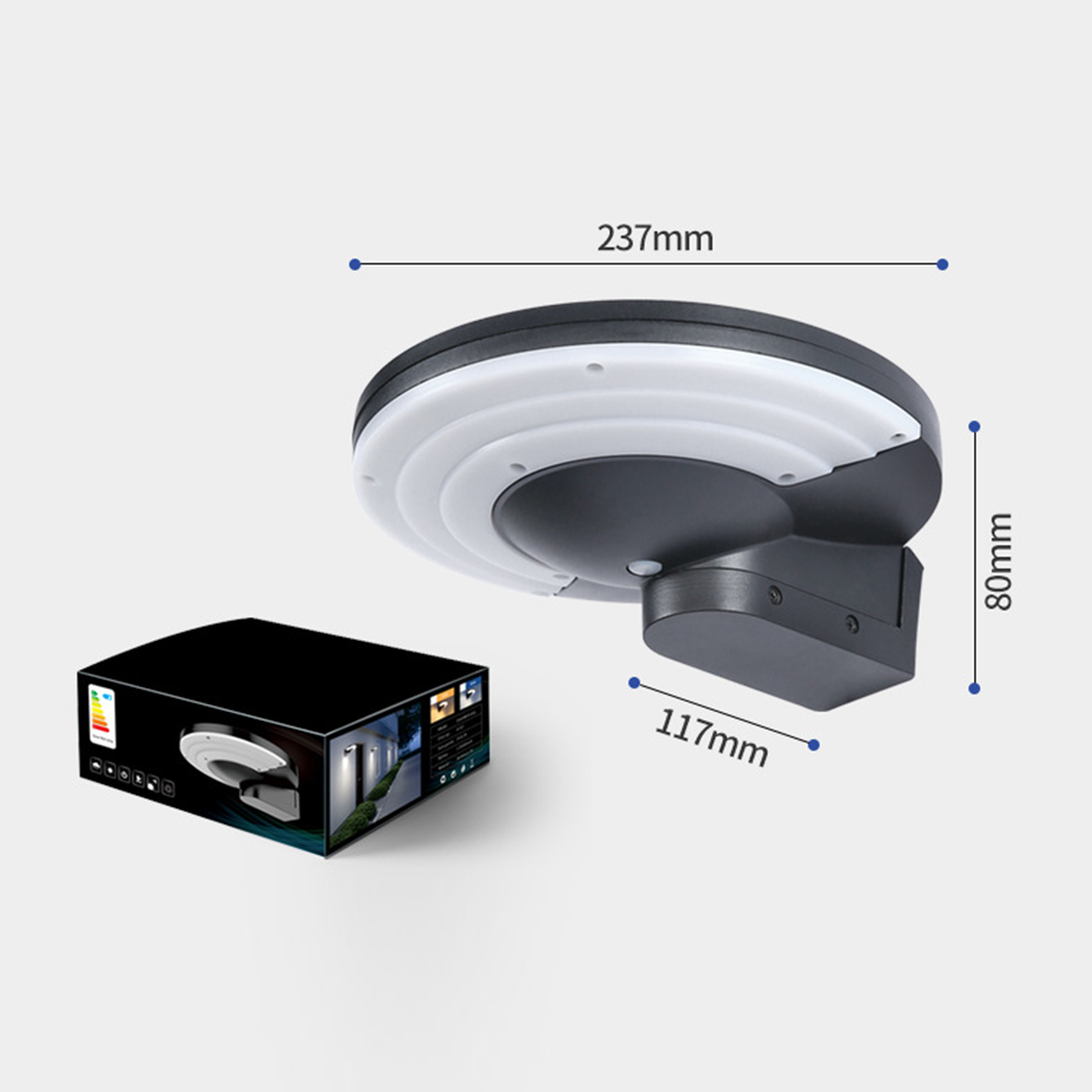 LumaArc Solar Wandleuchte – LED mit Bewegungssensor