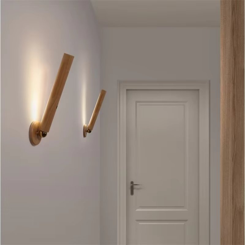 Lustre - Wiederaufladbare Wandleuchte aus Holz