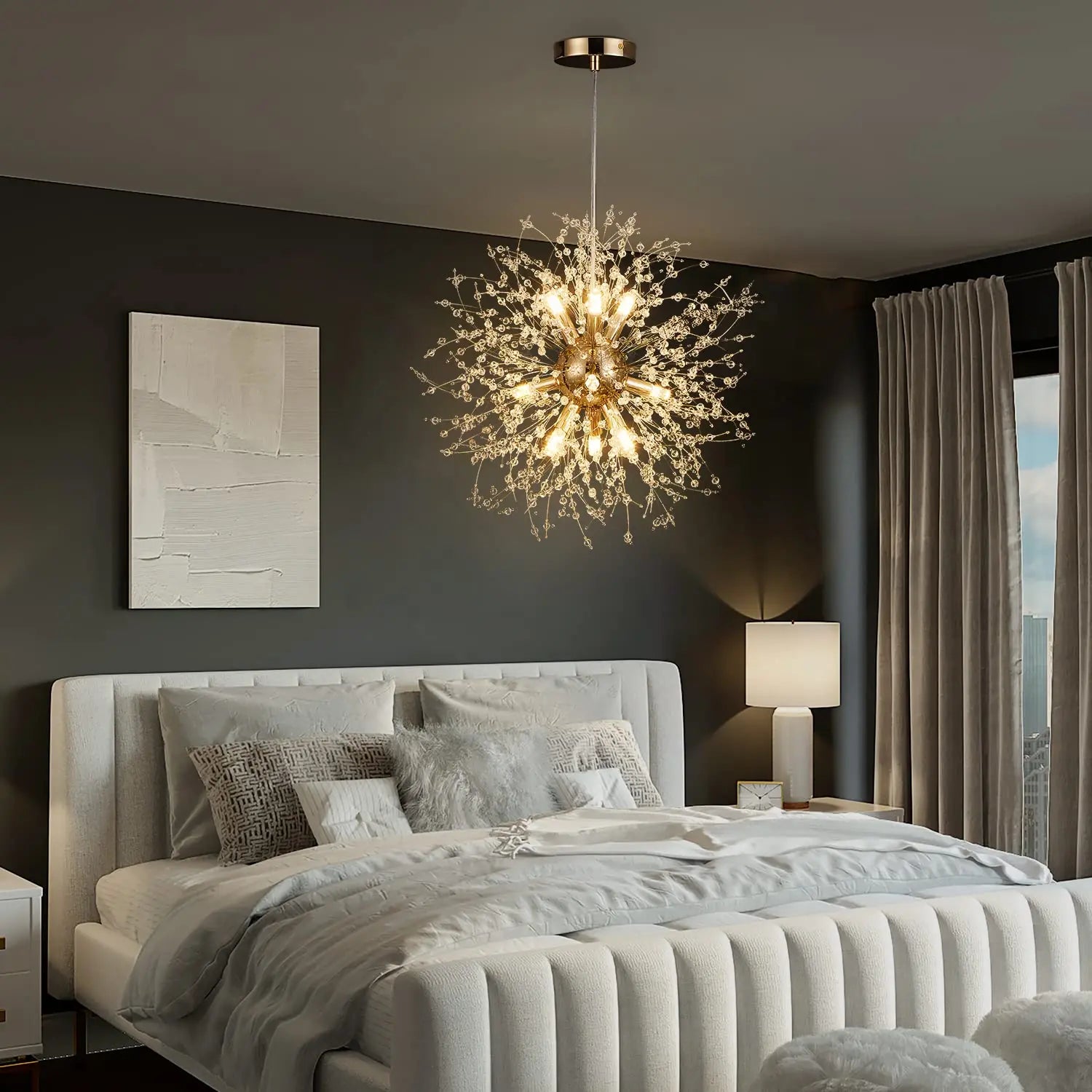 RadiantBloom – Elegante LED-Designerleuchte für Wohn- & Schlafzimmer