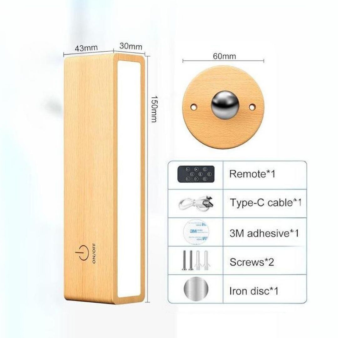 Tragbare 360° wiederaufladbare LED-Wandleuchte