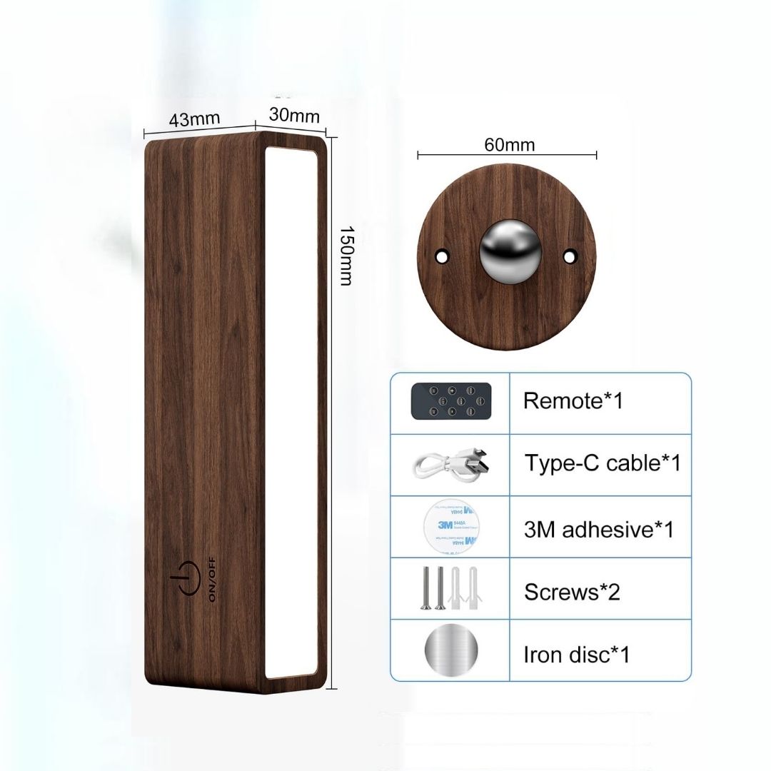 Tragbare 360° wiederaufladbare LED-Wandleuchte