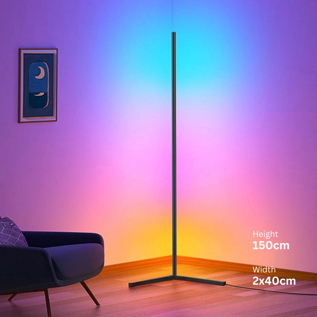 ChromaGlow – Intelligente LED-Stehleuchte mit Farbwechsel & App-Steuerung