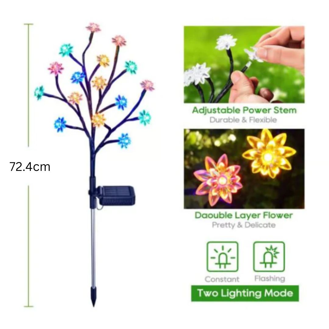 BloomLight – Dekorative Solar-LED-Gartenlampen im Blütendesign