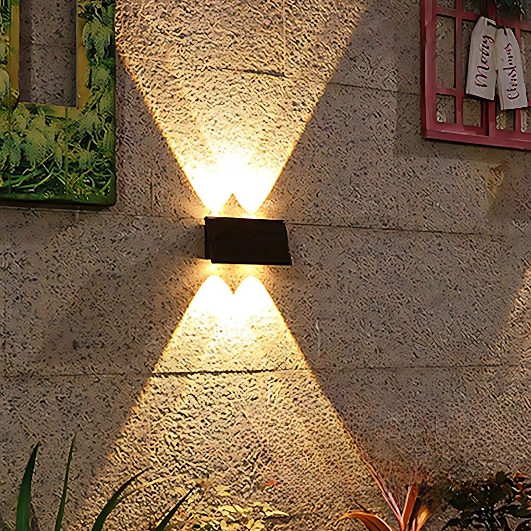 LumiVive - Solar-LED-Wandleuchte für den Außenbereich