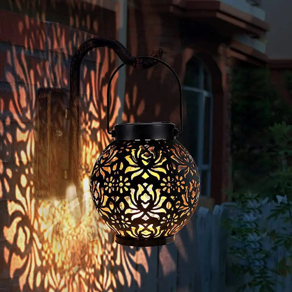 Eclaria – Elegante Solar-Gartenlaterne mit LED für Terrasse & Balkon