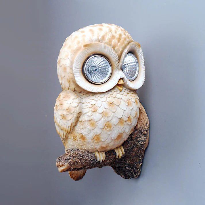 OwlForest - Dekoratives Solar Eule LED Nachtlicht