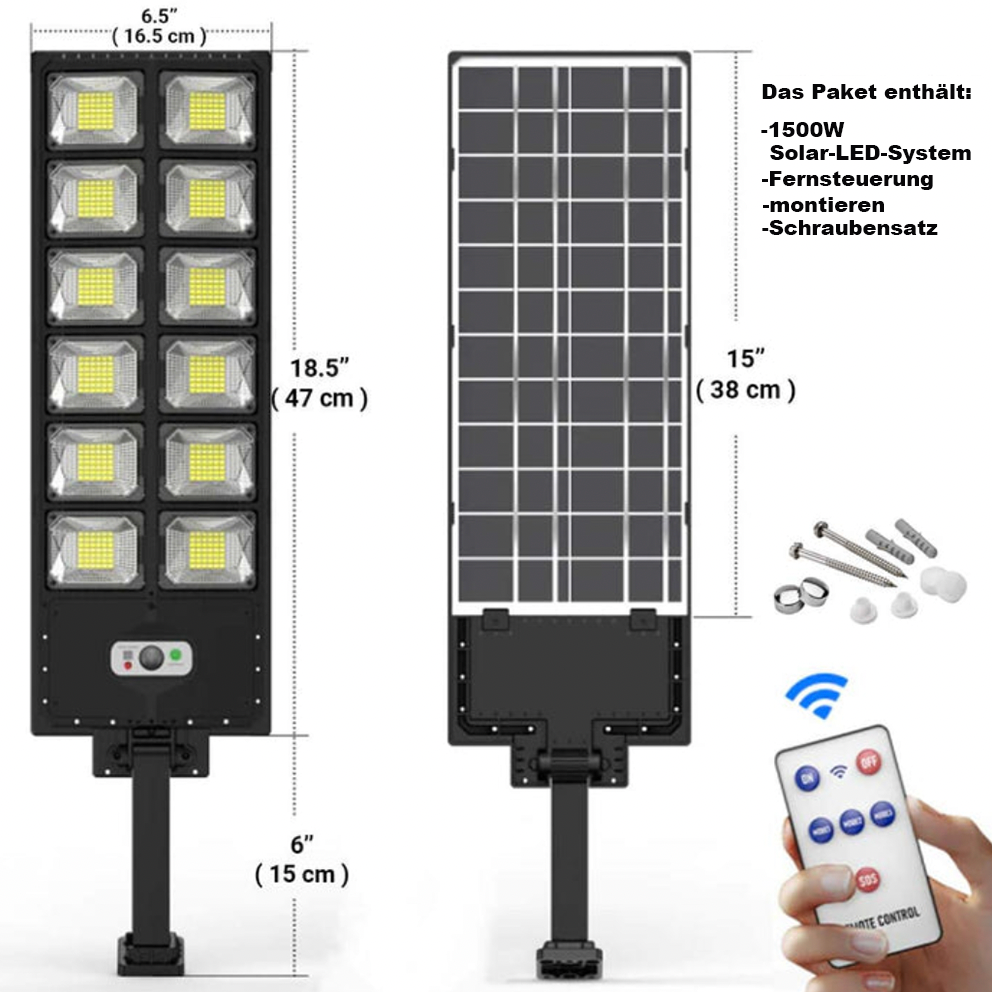 1500W Leistungsstarkes Solar-LED-Beleuchtungssystem