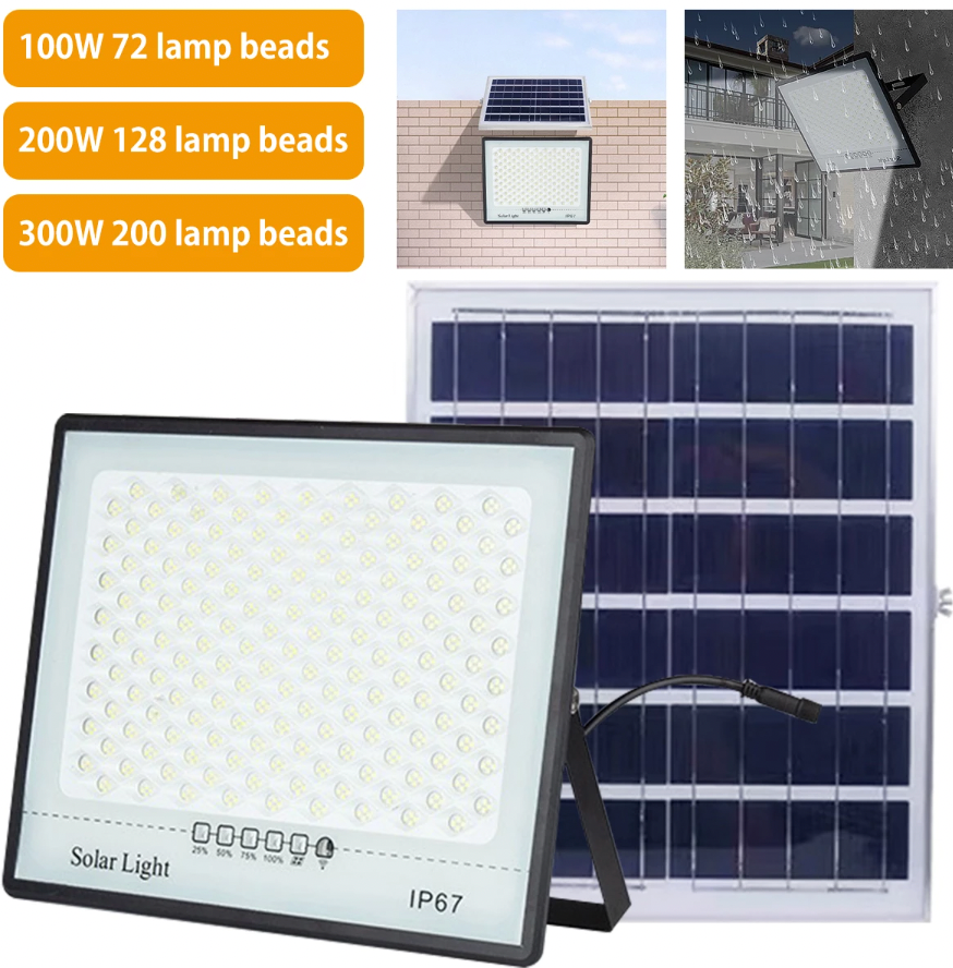 SolarBeam 300W – Leistungsstarkes Solar-LED-Flutlicht mit Bewegungsmelder