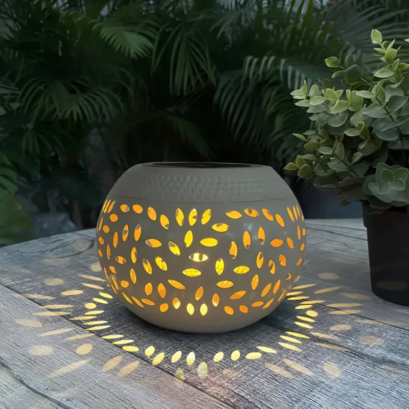 GlowMosaic – Solarlampe mit Muster für Garten