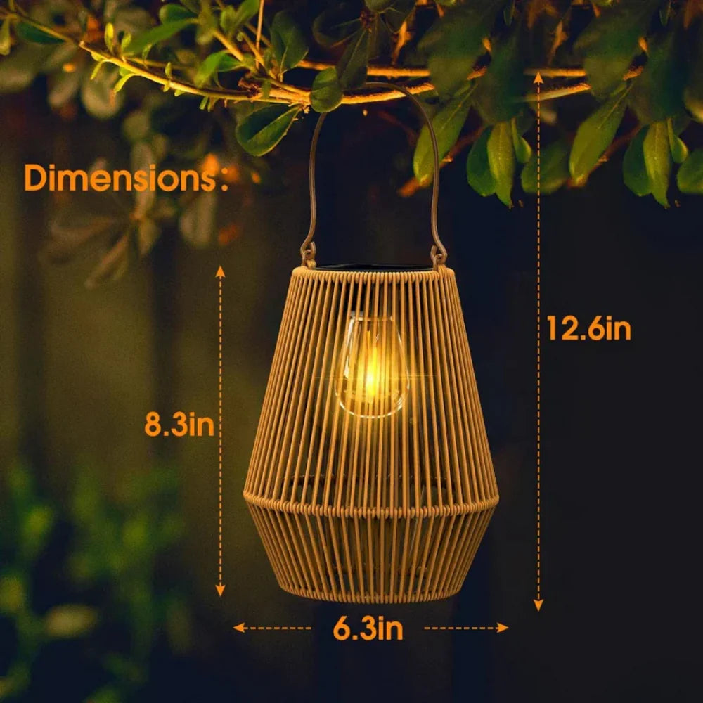 RotaLuma™ – Handgeflochtene Solarlampe für den Garten