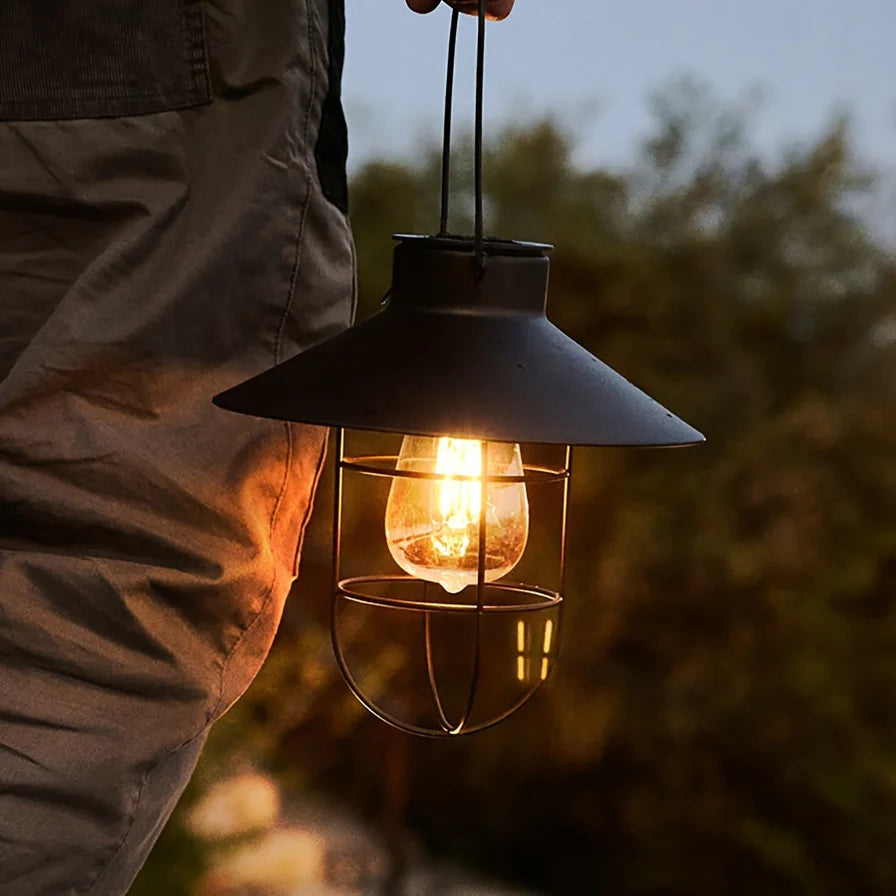 SolarRetro – Vintage-Solar-Hängelaternen mit LED für Garten & Balkon