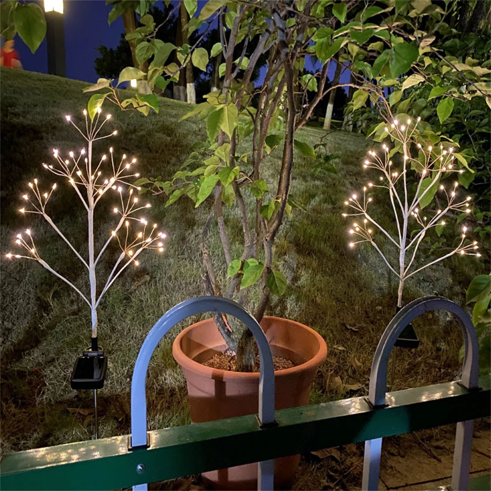 GlowBurst Solarzweig Lichter