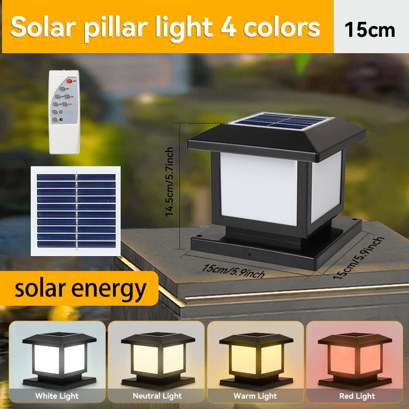 PostaGlow – Solarbetriebene LED-Pfostenleuchte für Zaun, Garten & Terrasse