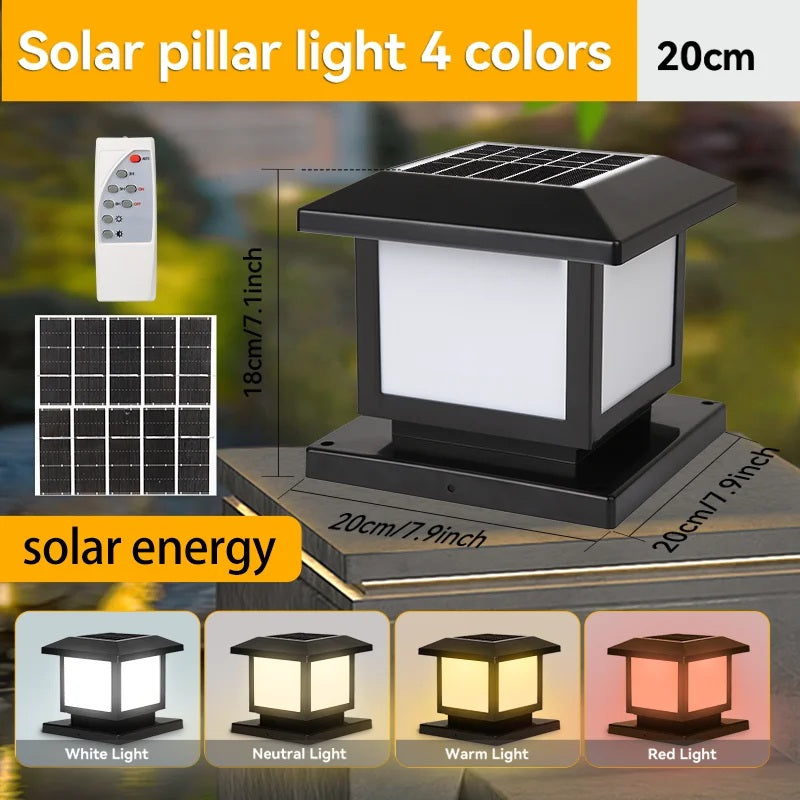 PostaGlow – Solarbetriebene LED-Pfostenleuchte für Zaun, Garten & Terrasse