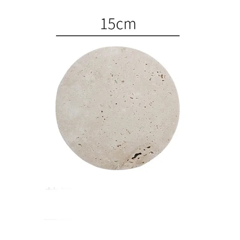 Natürliche Beige Marmor-Display-Schale