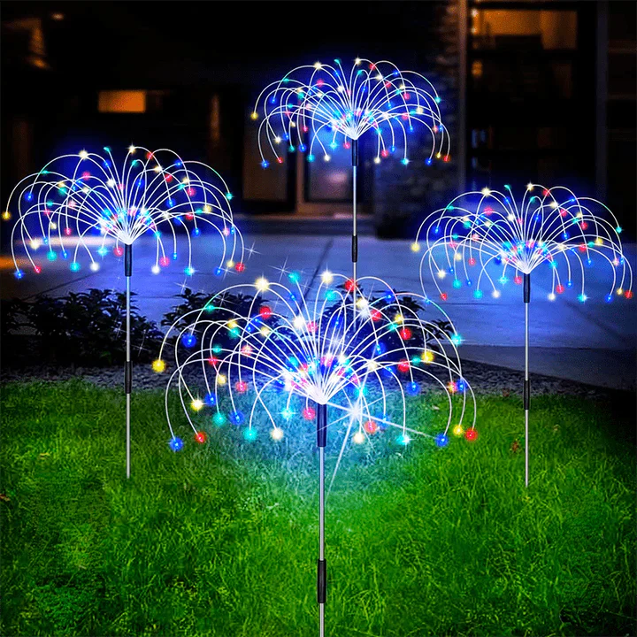 FireGlow – Solar-LED-Feuerwerkslicht für Garten & Terrasse
