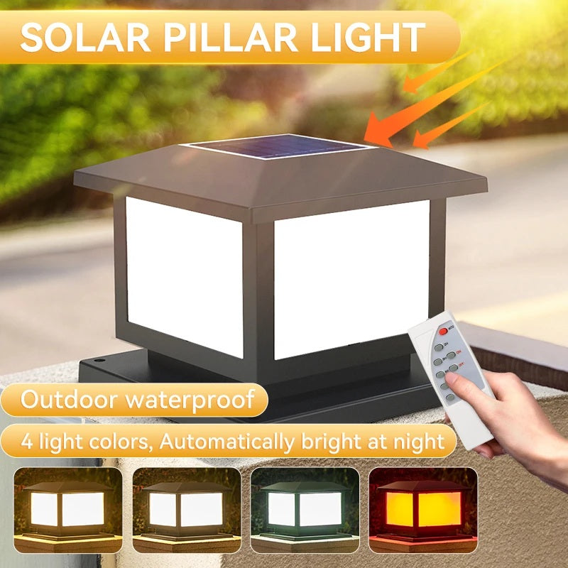 PostaGlow – Solarbetriebene LED-Pfostenleuchte für Zaun, Garten & Terrasse