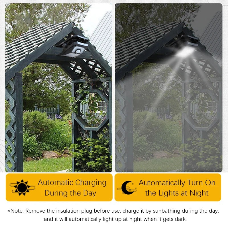 SolarClip Light – Solar Clip-Leuchte mit USB & Bewegungssensor