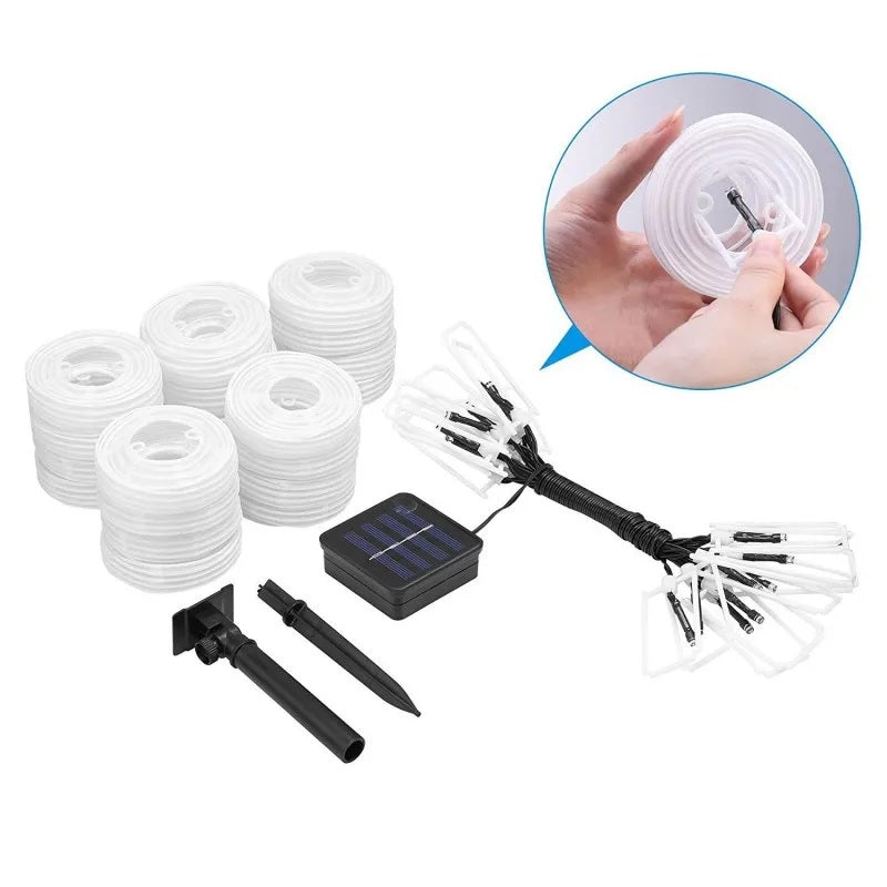 GlowLoom – Solarbetriebene Laternen-Lichterkette für Garten & Feste