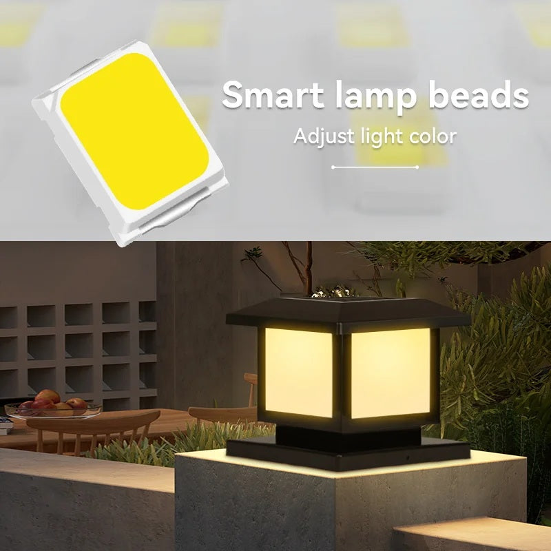 PostaGlow – Solarbetriebene LED-Pfostenleuchte für Zaun, Garten & Terrasse
