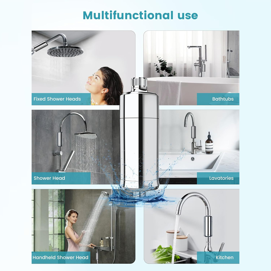 #1 Duschfilter der Schweiz– Premium Duschwasserfilter gegen Kalk & Chlor (Räumungsverkauf)