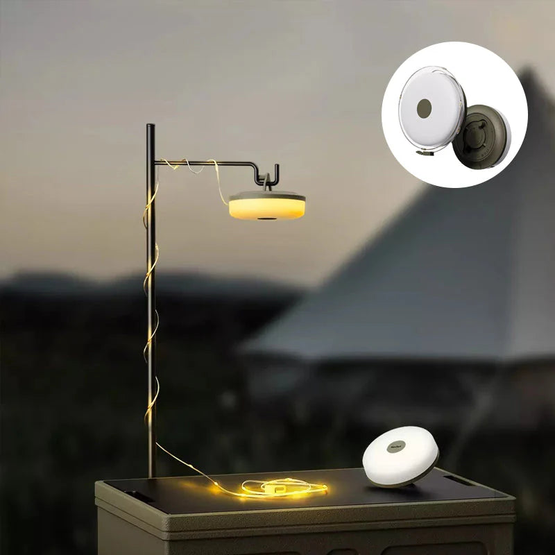 GlowTrail – Tragbare 10m LED-Lichterkette mit USB & Solar für Camping & Outdoor