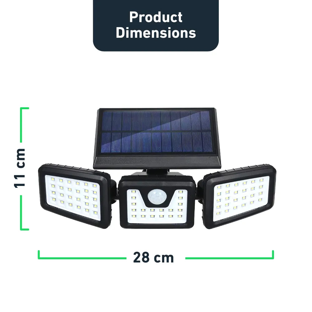 GlühenFlex™- Die ultra-helle Solar-Bewegungsmelder-Sicherheitsleuchte