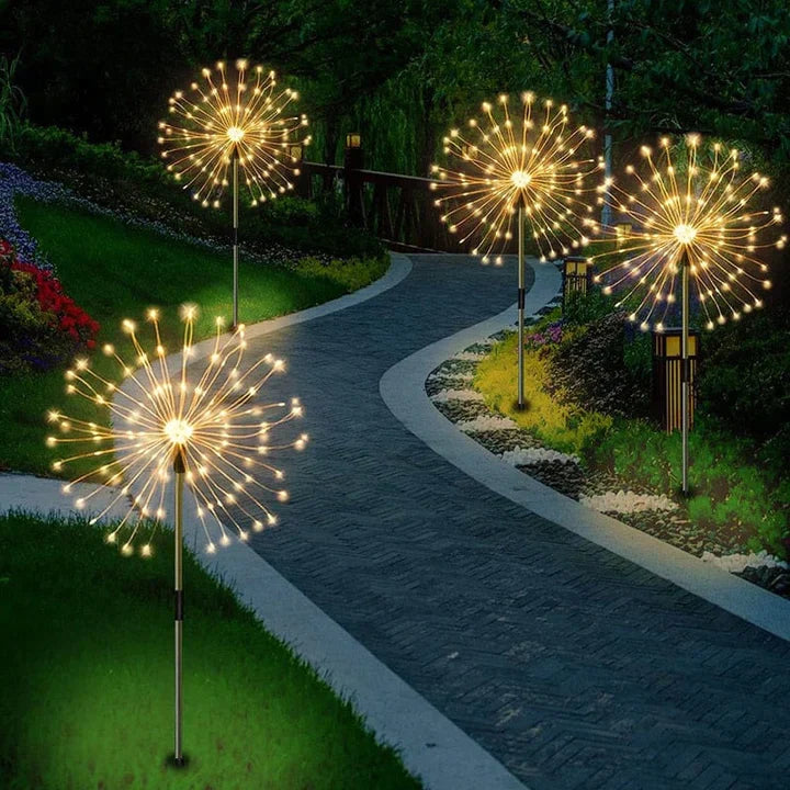 FireGlow – Solar-LED-Feuerwerkslicht für Garten & Terrasse