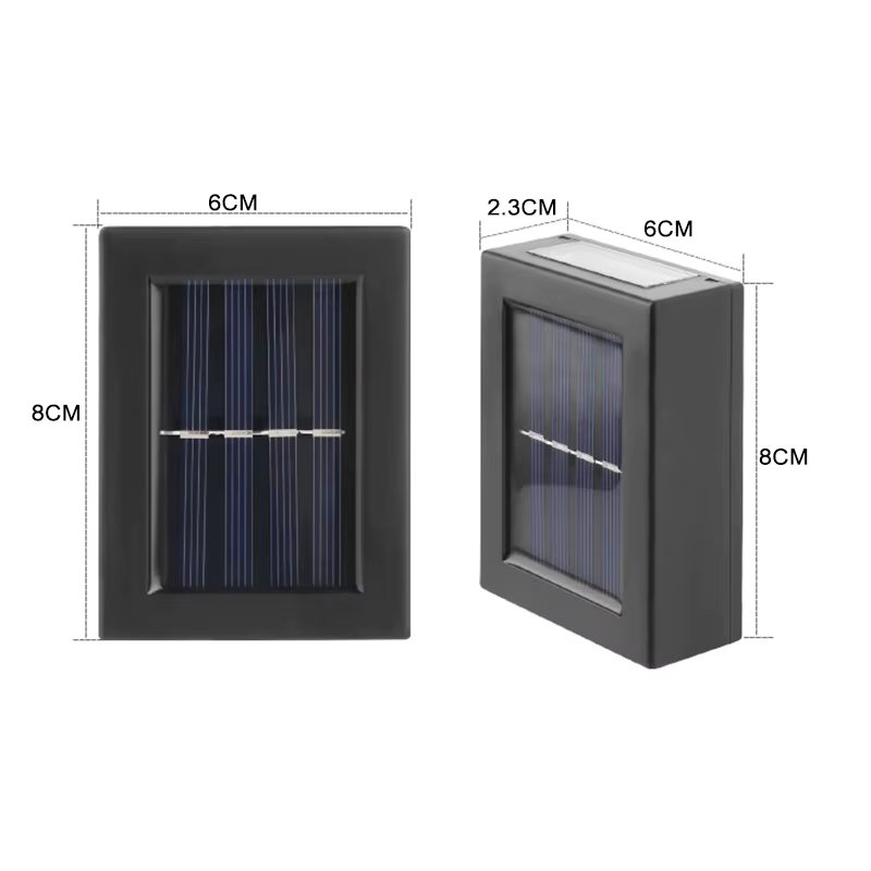 GlowEdge - Solar-LED-Wandleuchte