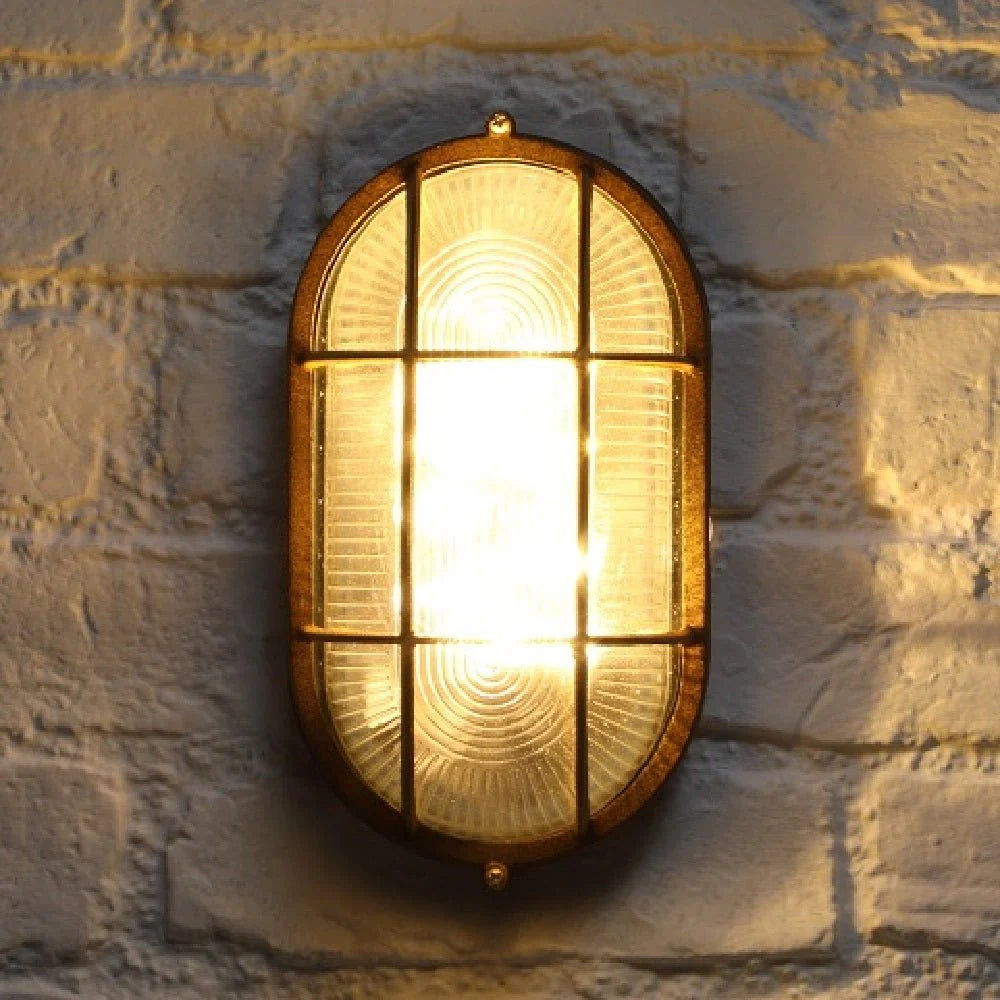 RustiGlow - Ovale Solare Wandleuchte