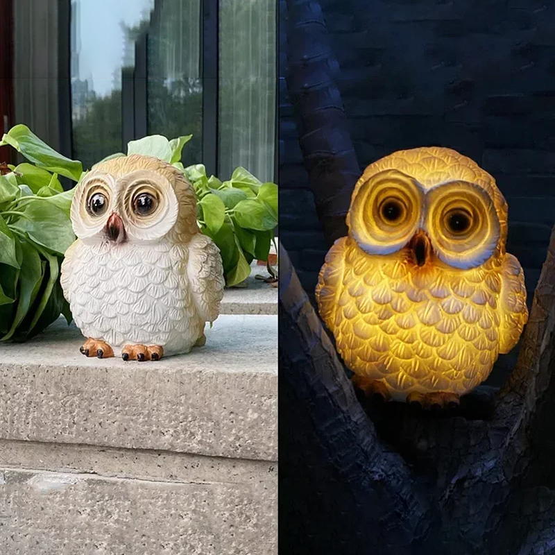 LunaOwl - Solar LED-Tischlampe für draußen