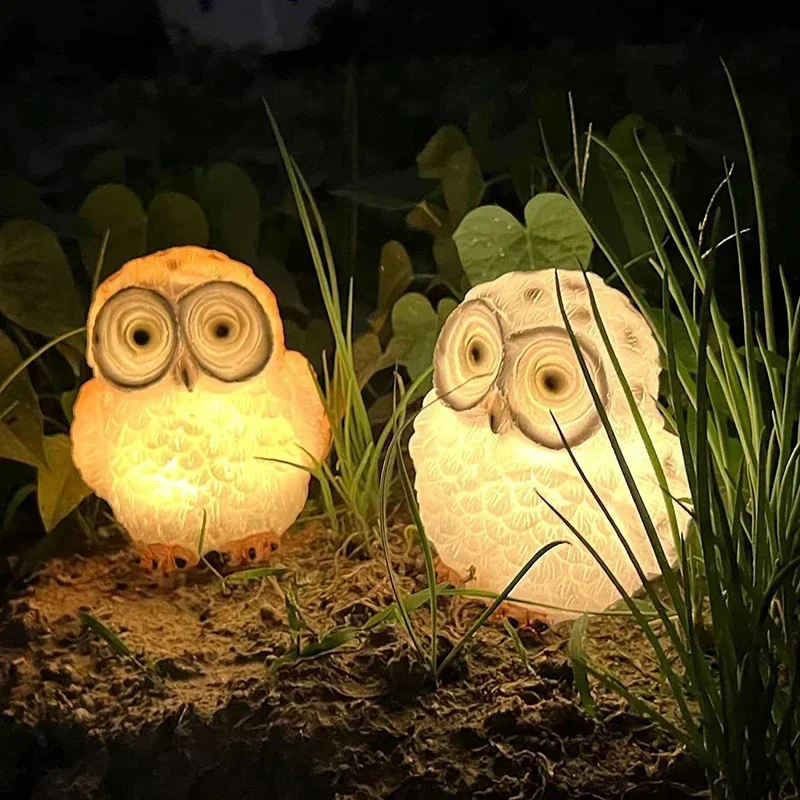 LunaOwl - Solar LED-Tischlampe für draußen