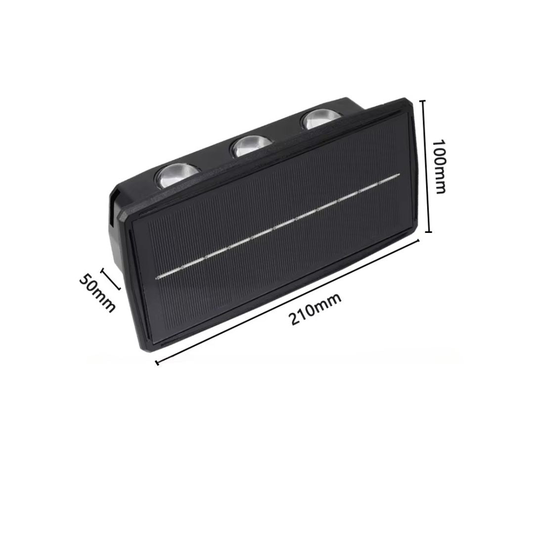 LumiVive - Solar-LED-Wandleuchte für den Außenbereich