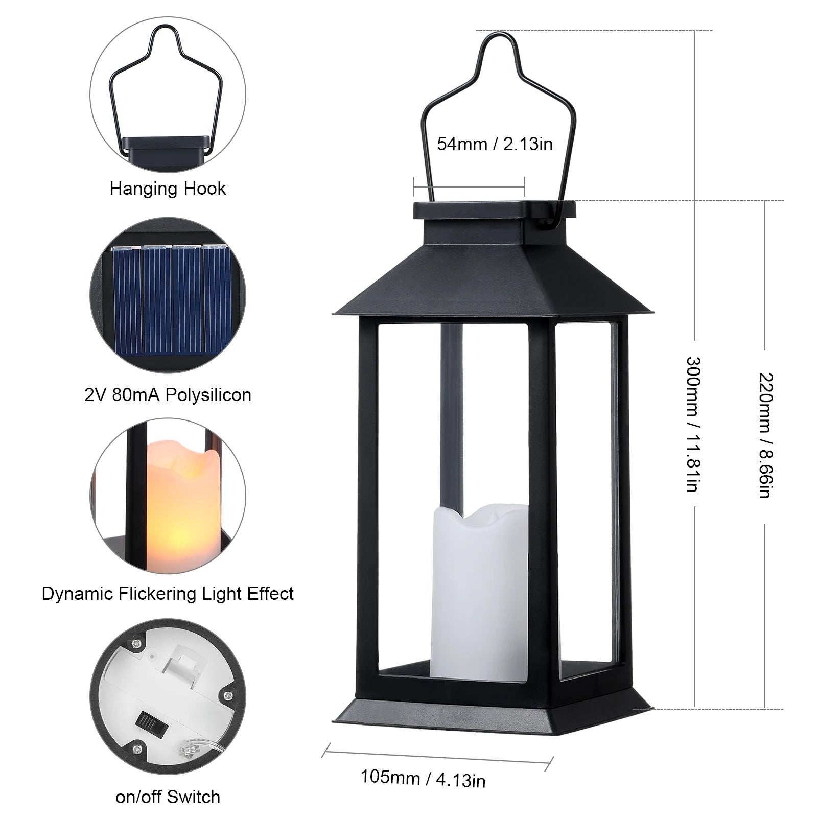 Nuvia – Solar-Laterne (L)