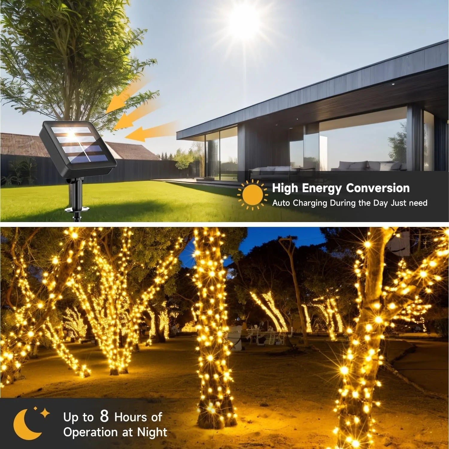 LumaTwine – Solar Lichterkette Außen 5M 7M 12M