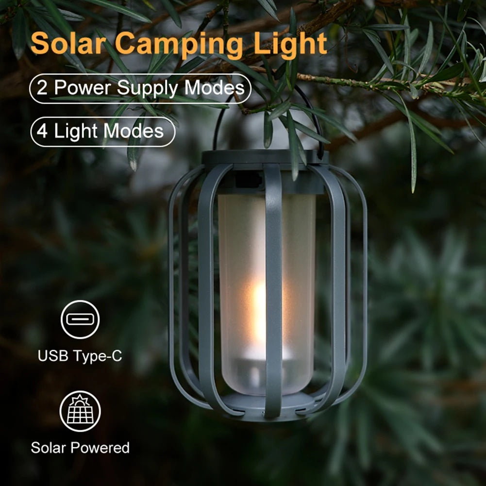 GlowWeave – Runde Solarlaterne aus Metall