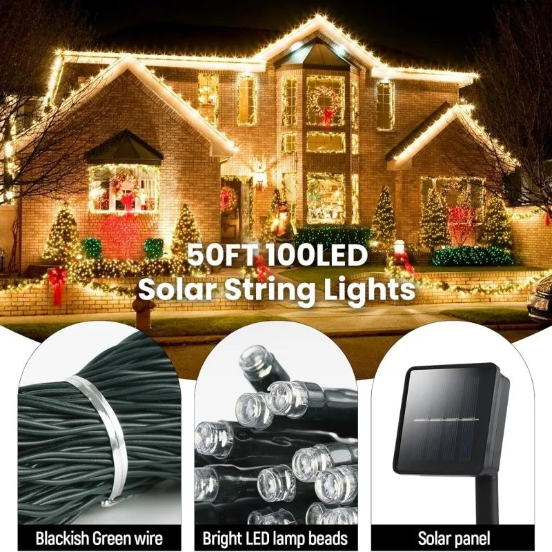 LumaTwine – Solar Lichterkette Außen 5M 7M 12M