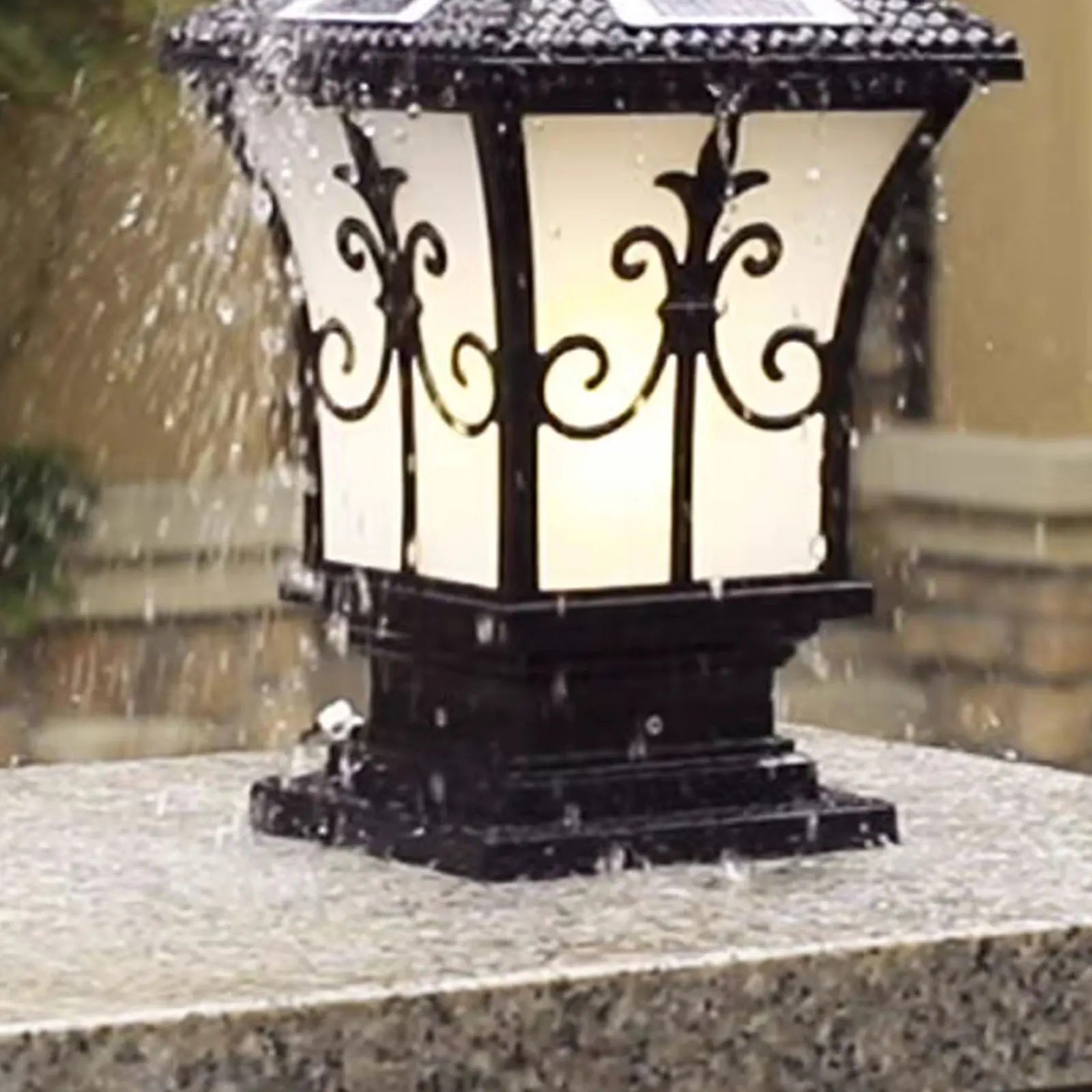 ShadowLite – Solarbetriebene LED Gartenpfeilerleuchte