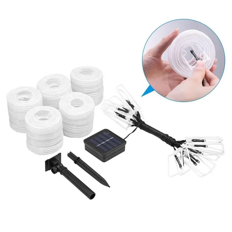 GlowLoom – Solarbetriebene Laternen-Lichterkette für Garten & Feste